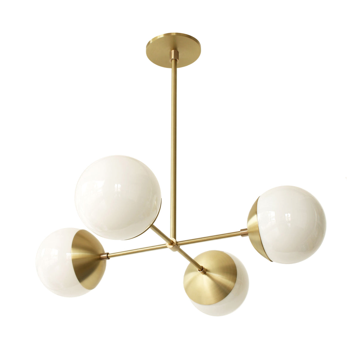 Alto Compass 6" Opal shown in Brass. 24" width
