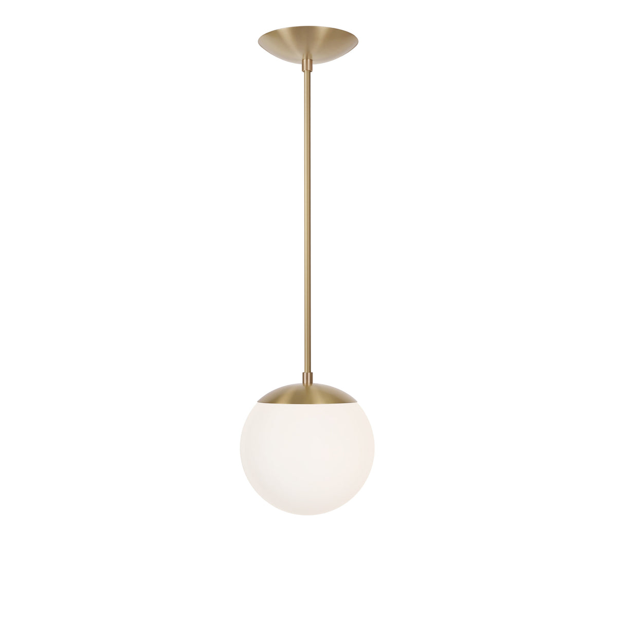 Alto Rod 8" Opal shown in Brass