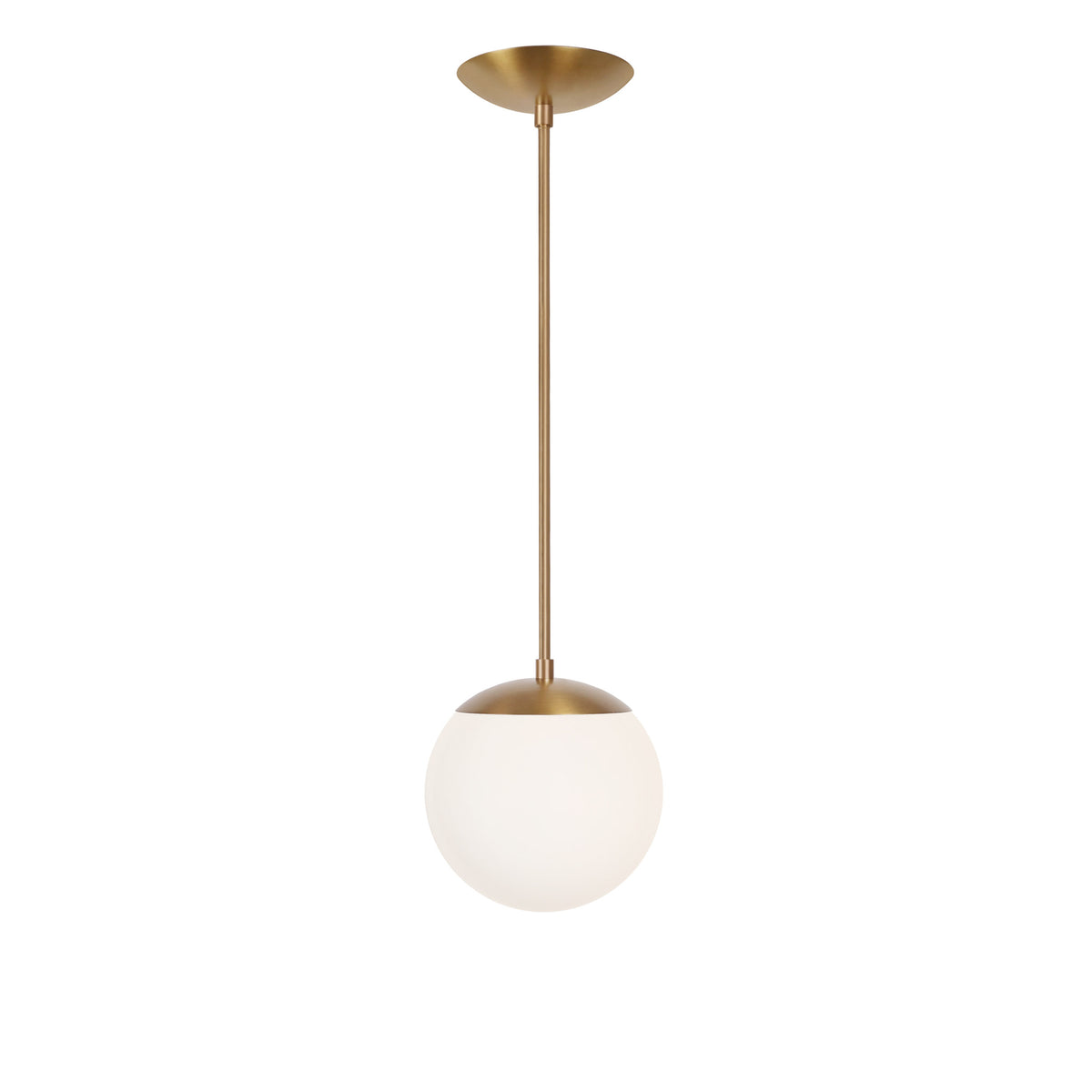 Alto Rod 8" Opal shown in Heirloom Brass