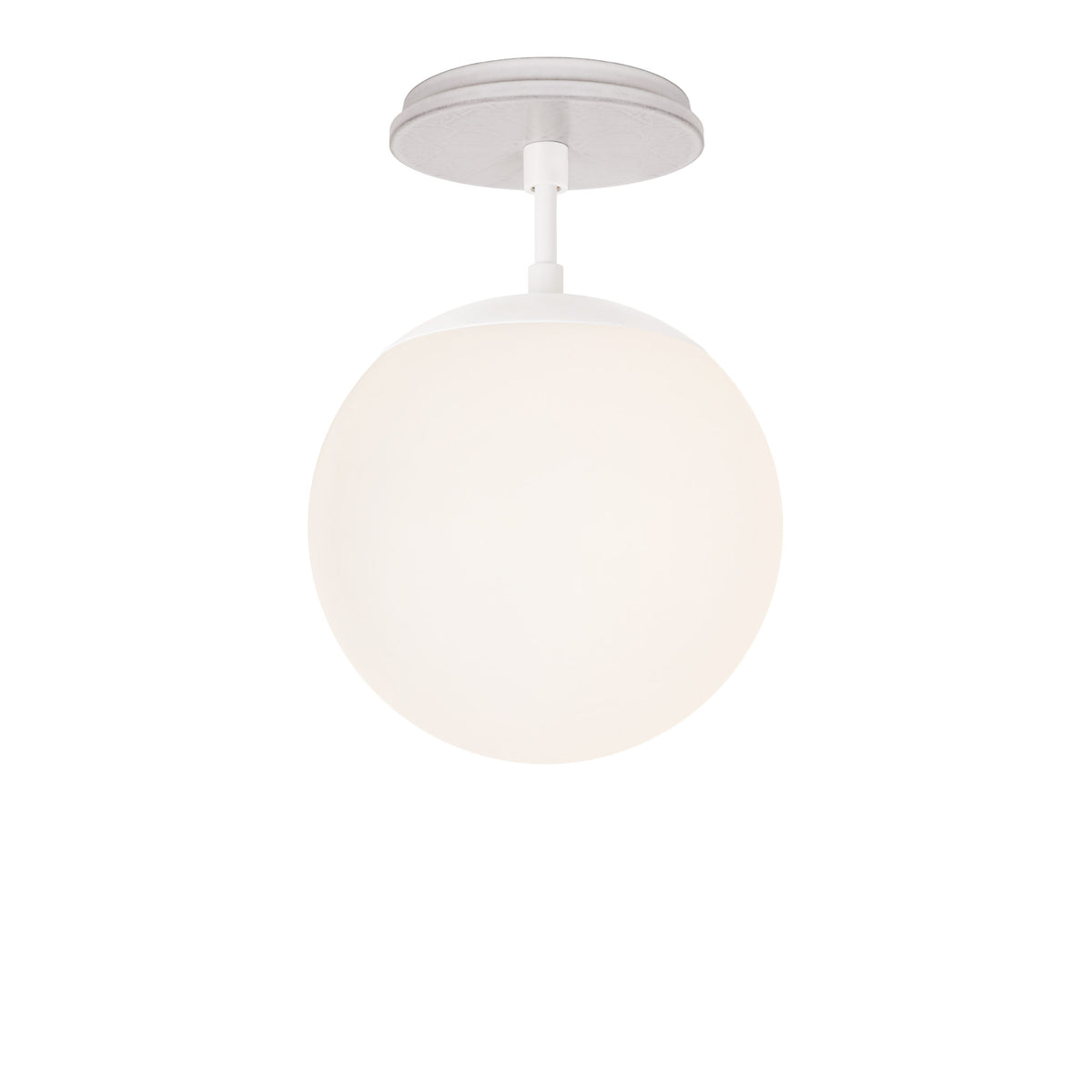 Alto Surface 8" shown in White with a Brownstone White Star Ceramic Canopy