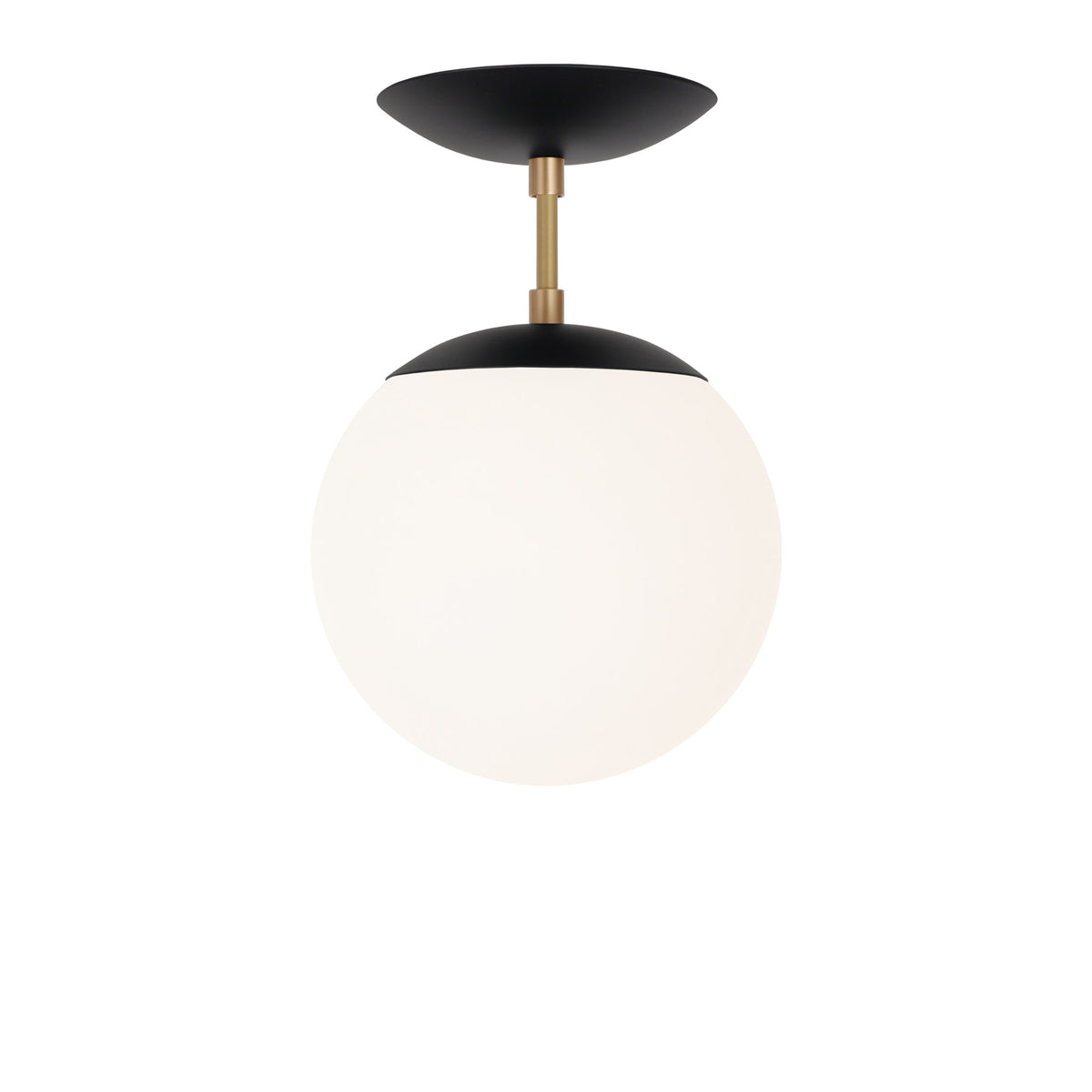 Alto Surface 8" shown in Matte Black with Brass