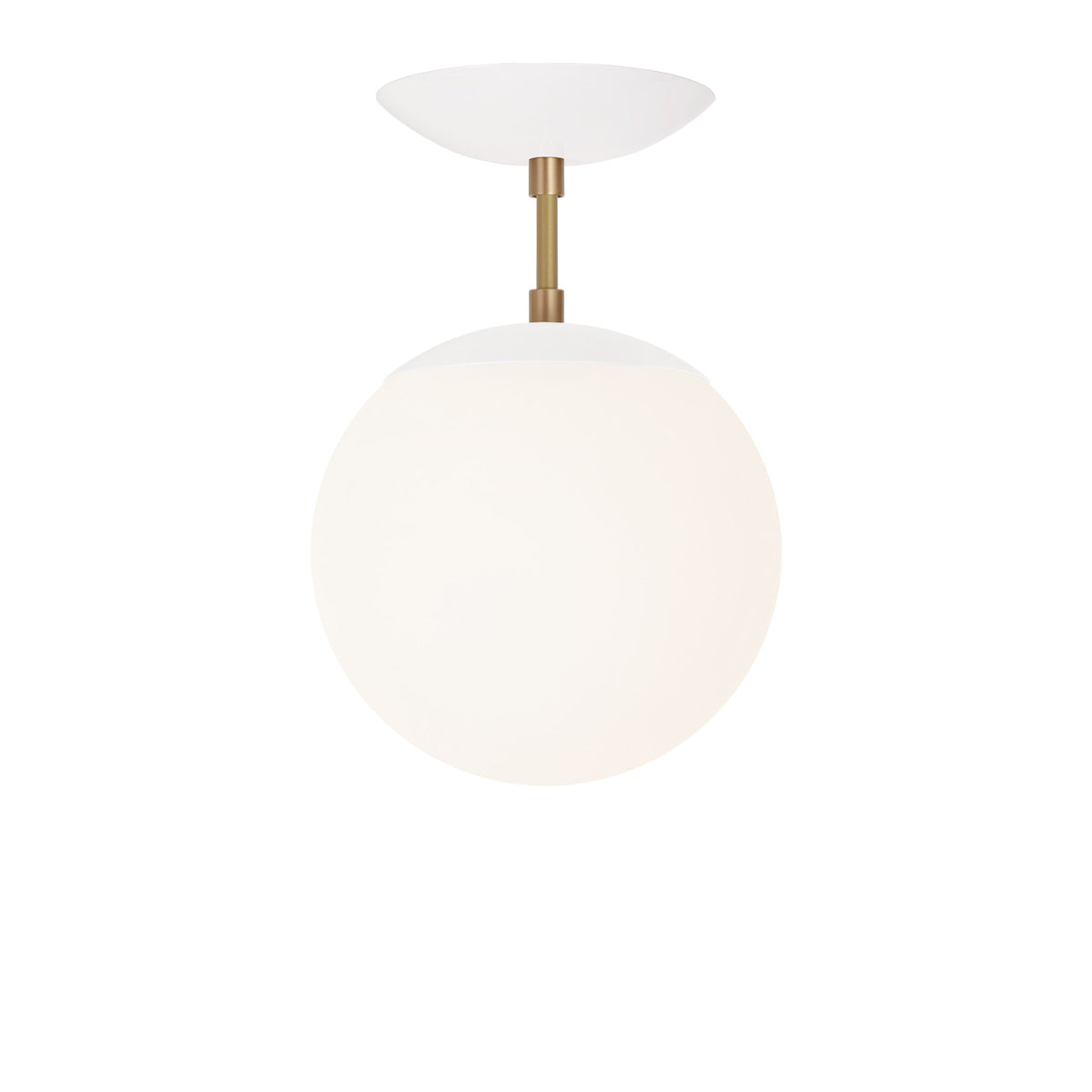 Alto Surface 8" shown in White with Brass