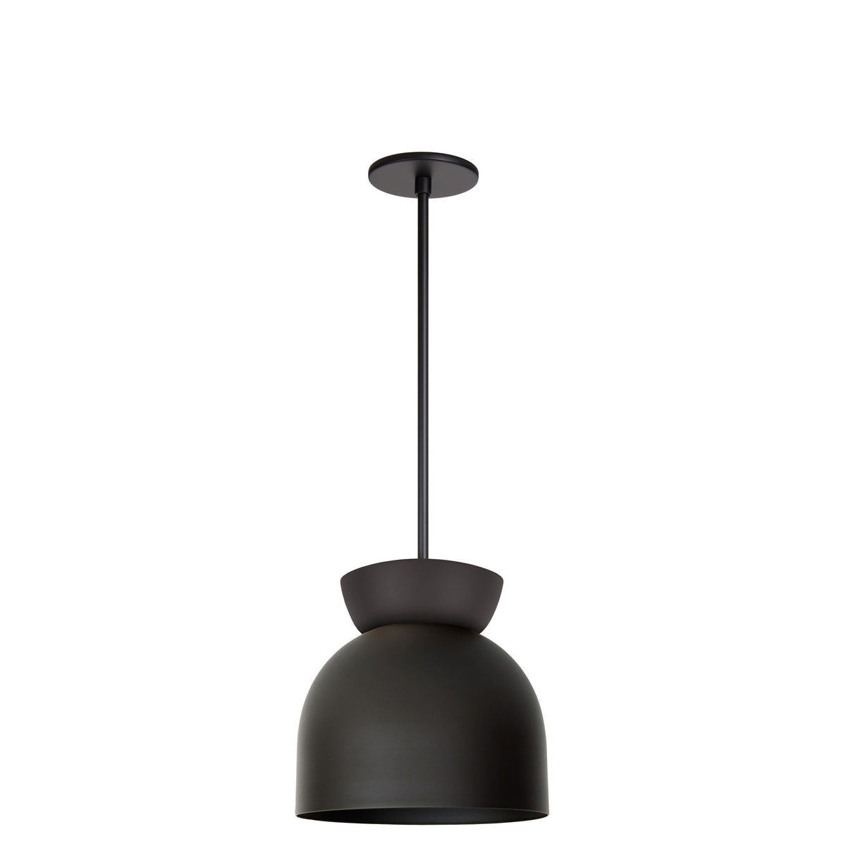 Amélie Luxe 8" Pendant shown in Matte Black