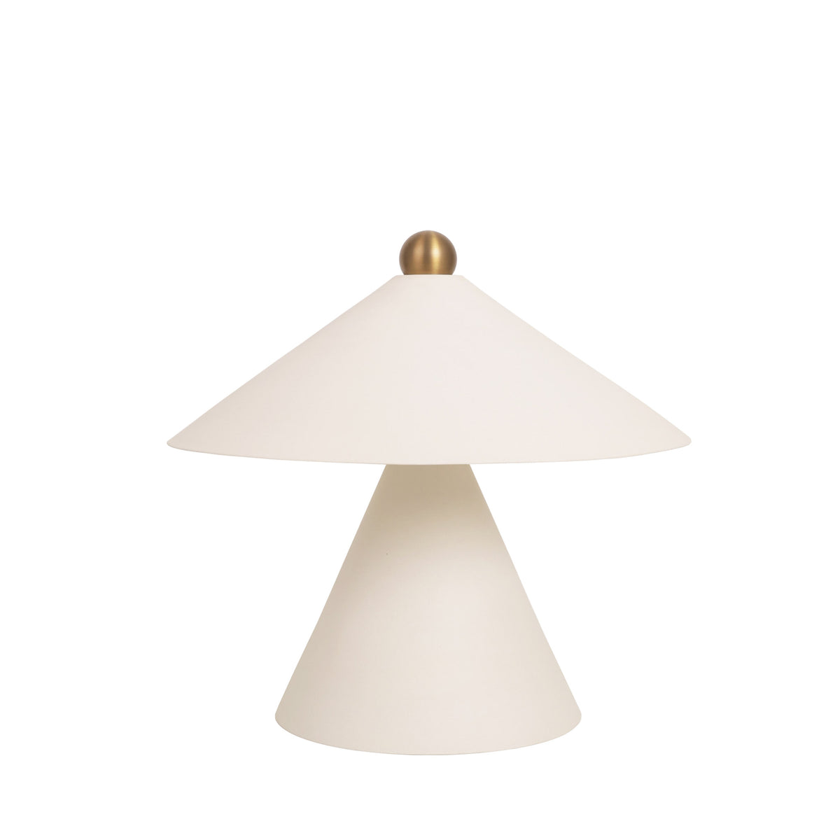 Elvia Lamp shown in Bone unglazed ceramic