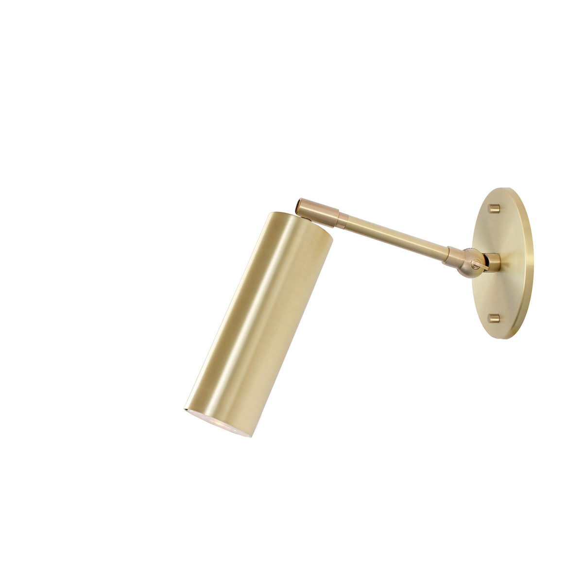 Fjord Spot Single Articulated shown in Brass with a 3" rod