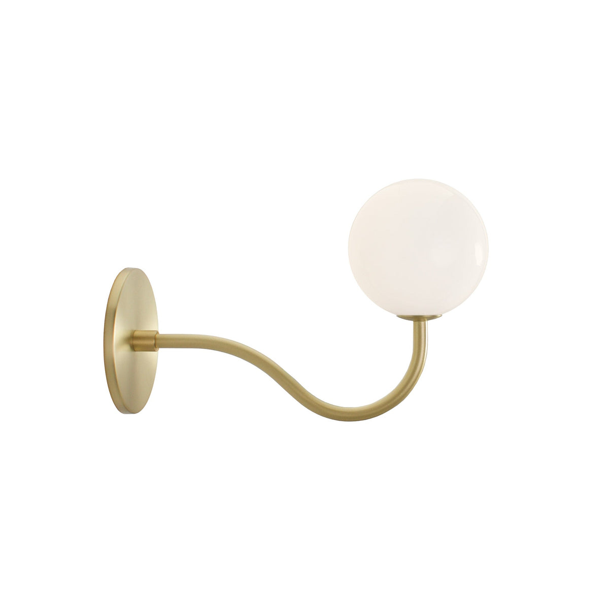 Josephine Petite Sconce shown in Brass