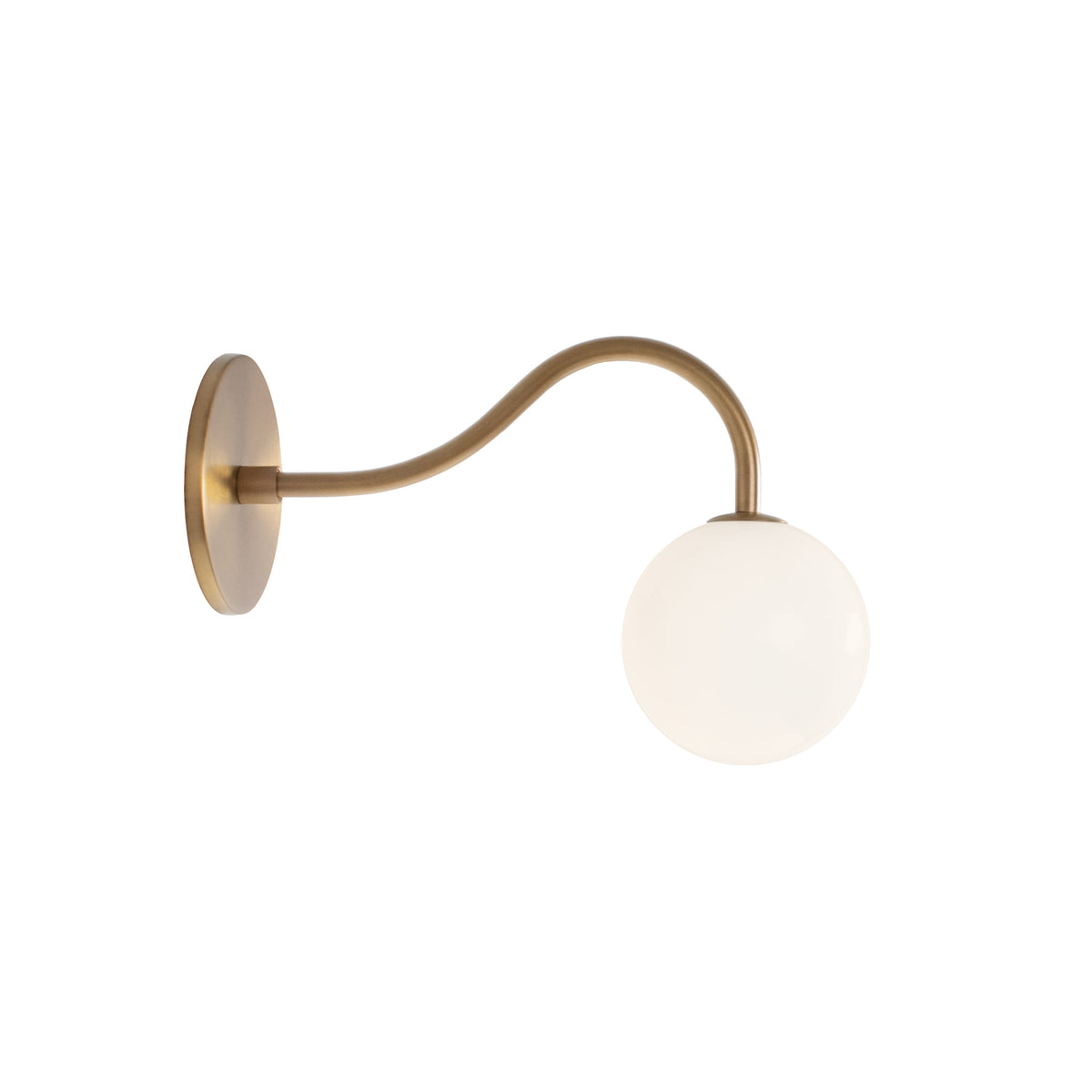 Josephine Petite Sconce shown in Heirloom Brass