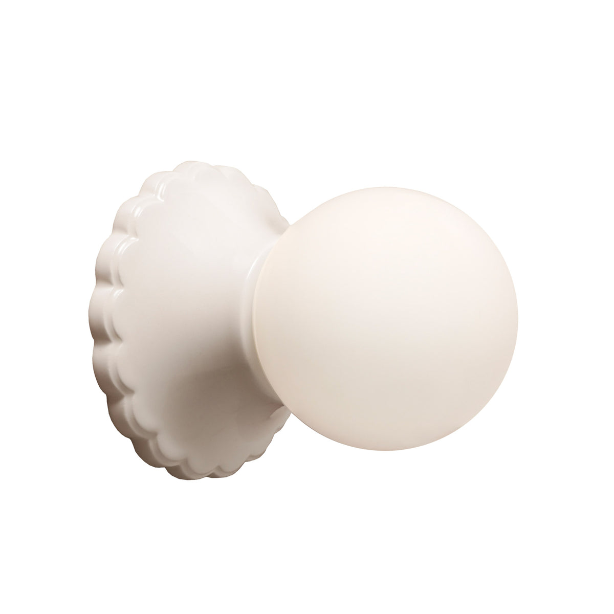 Juliette Sconce in Gloss White Glaze