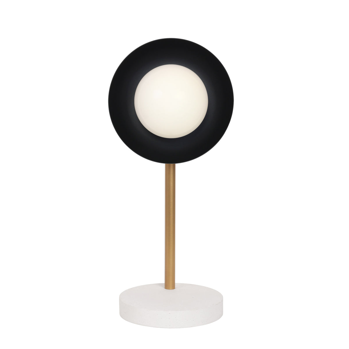 Lexi Lamp shown with a solid Matte Black shade