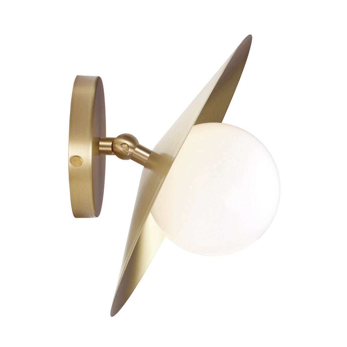 Marie Flush Sconce shown in Brass