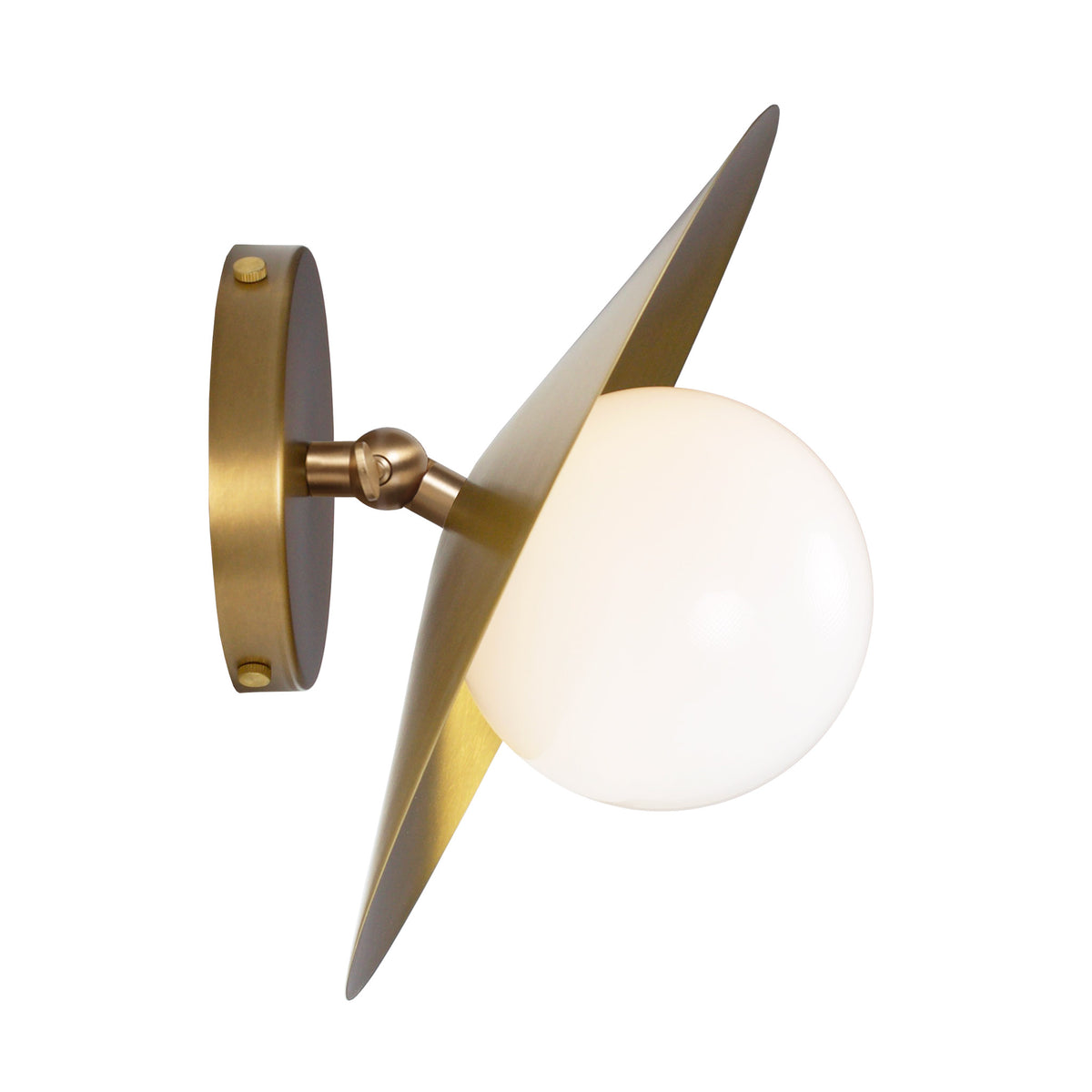 Marie Flush Sconce shown in Heirloom Brass
