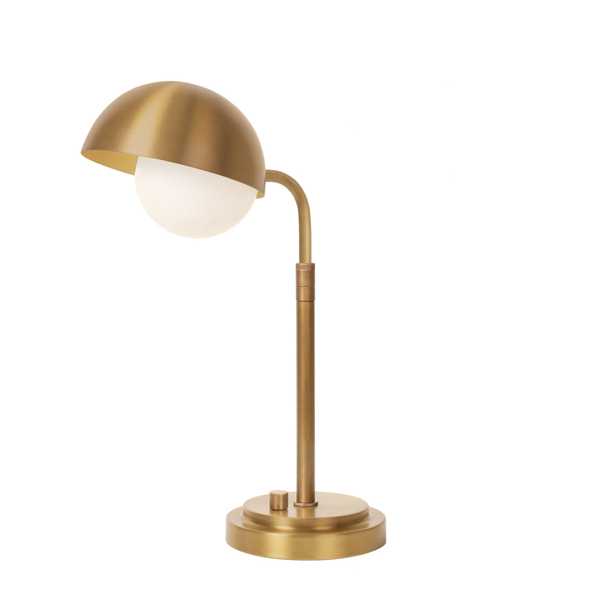 Noor Table Lamp shown in Heirloom Brass