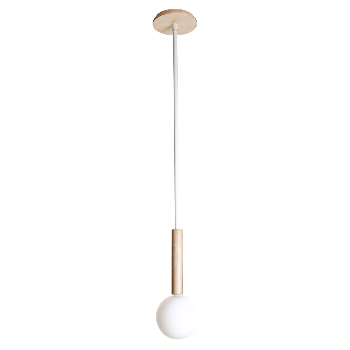 Parker Pendant shown in Maple with White