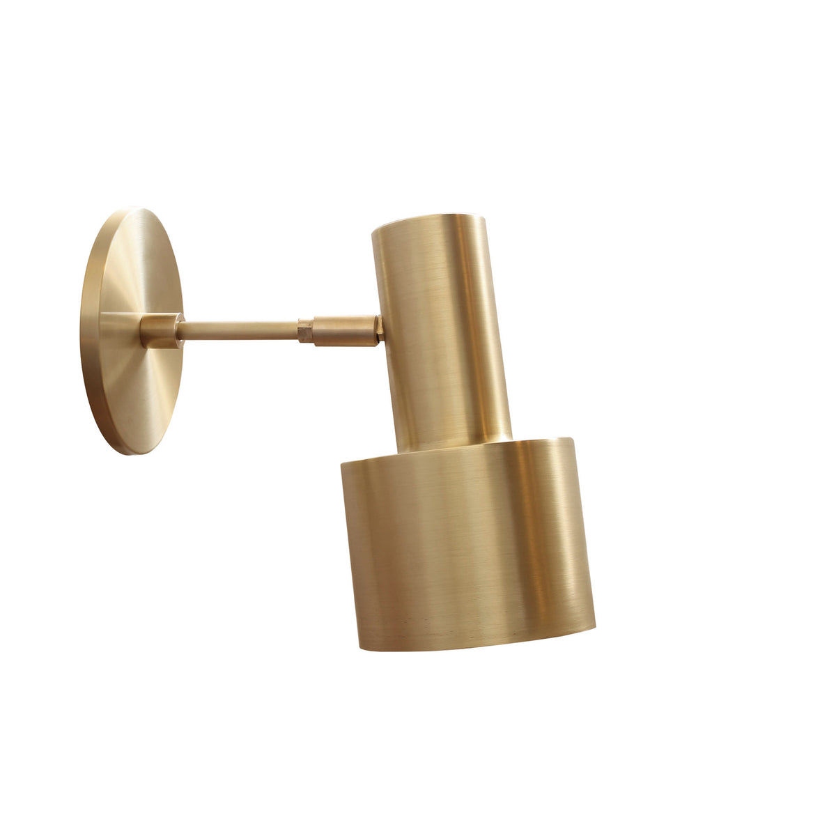 Ridge Sconce shown in Brass with 3" arm