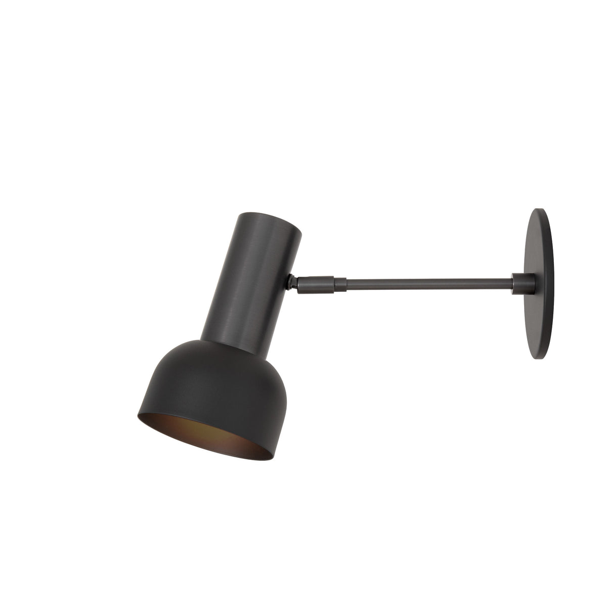 Scout Sconce shown in Matte Black with Graphite Patina