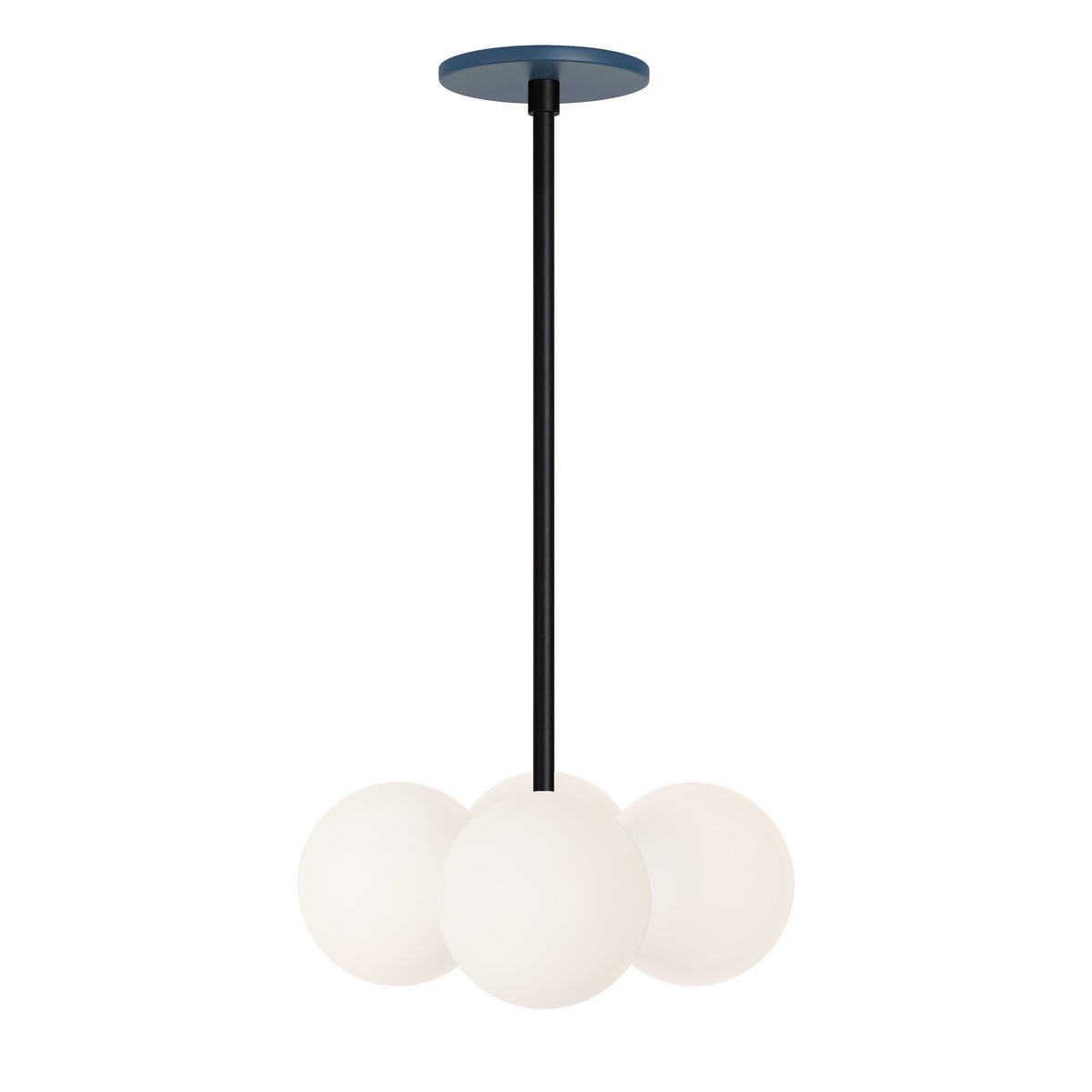 Selene Compass shown in Matte Black with an Ocean Blue Canopy