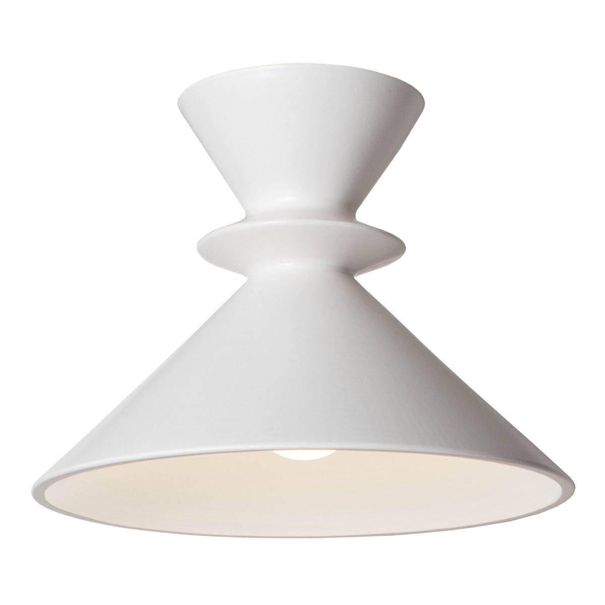 Sophie Surface shown in Satin White Glaze ceramic