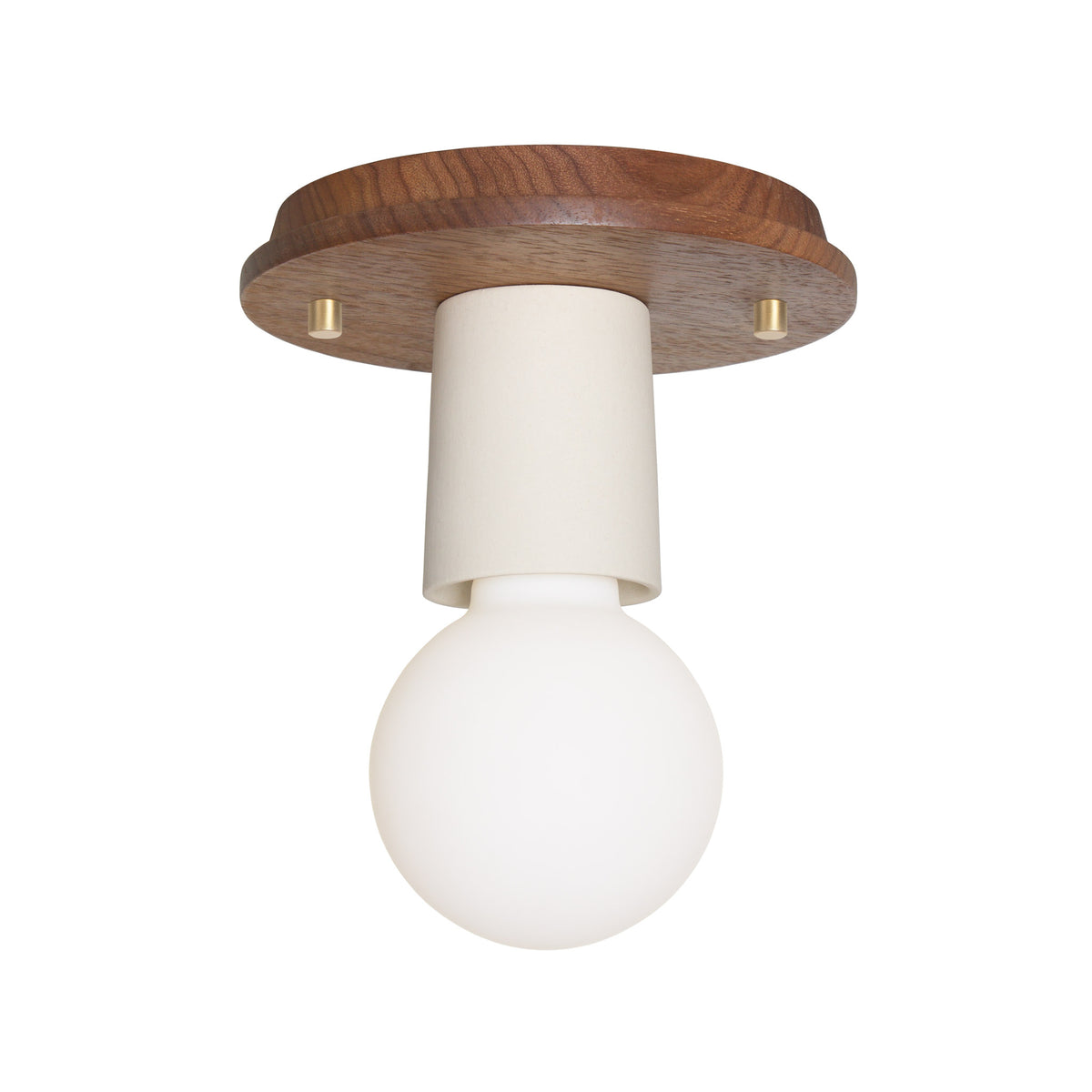 Swift shown with a Walnut Wood canopy and Bone Ceramic socket cup