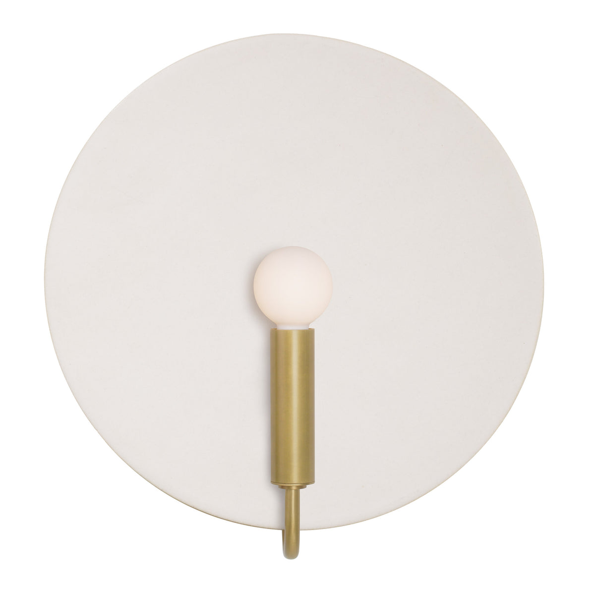 Tanglewood ADA shown in Brass with a Natural White Glaze Ceramic