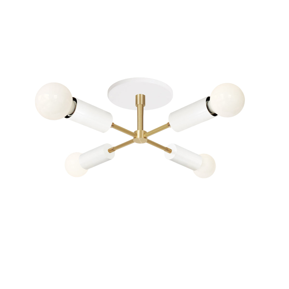 Venus Compass Surface shown in White and Brass with 14.5" diameter