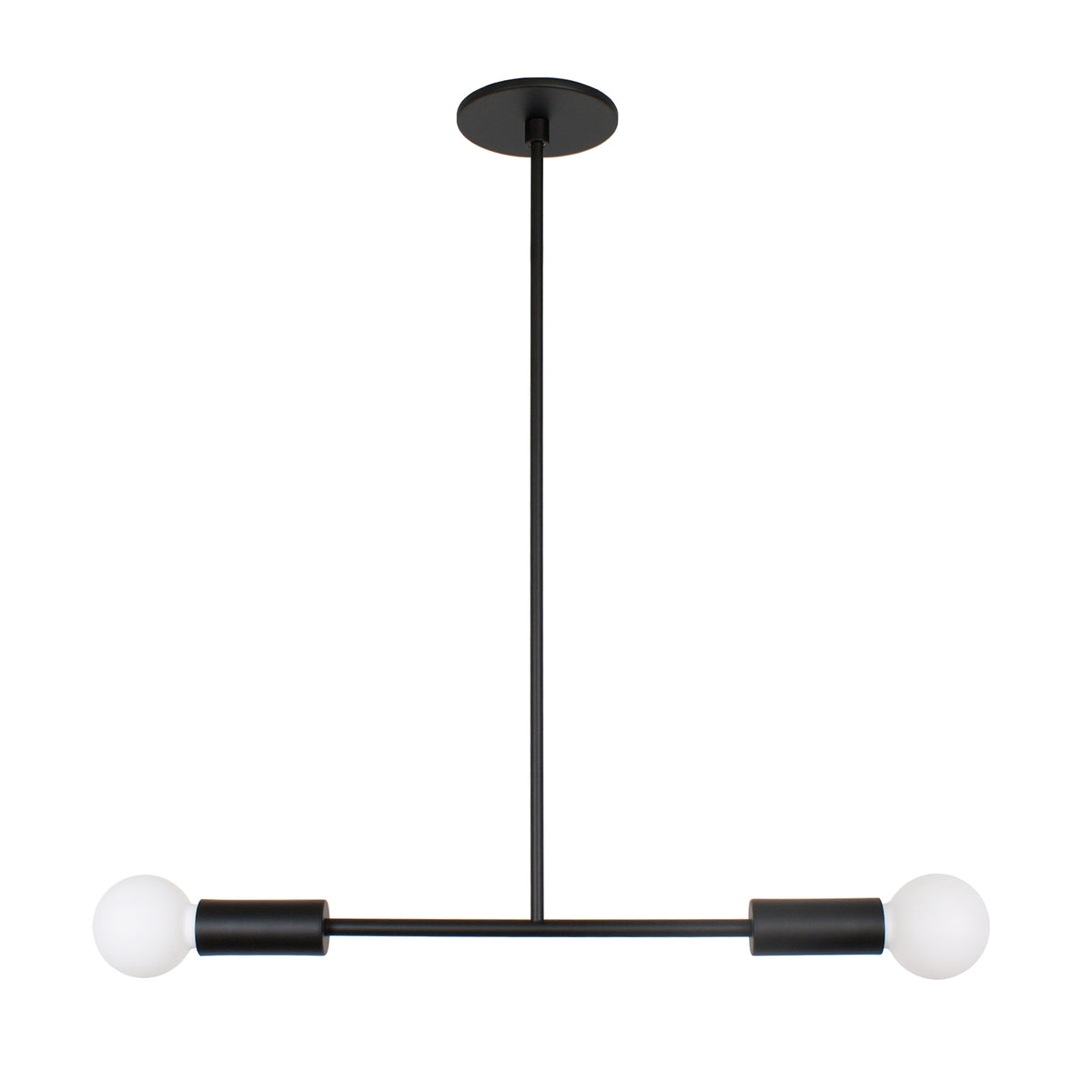 Venus Pendant shown in Matte Black with Matte Black Accents