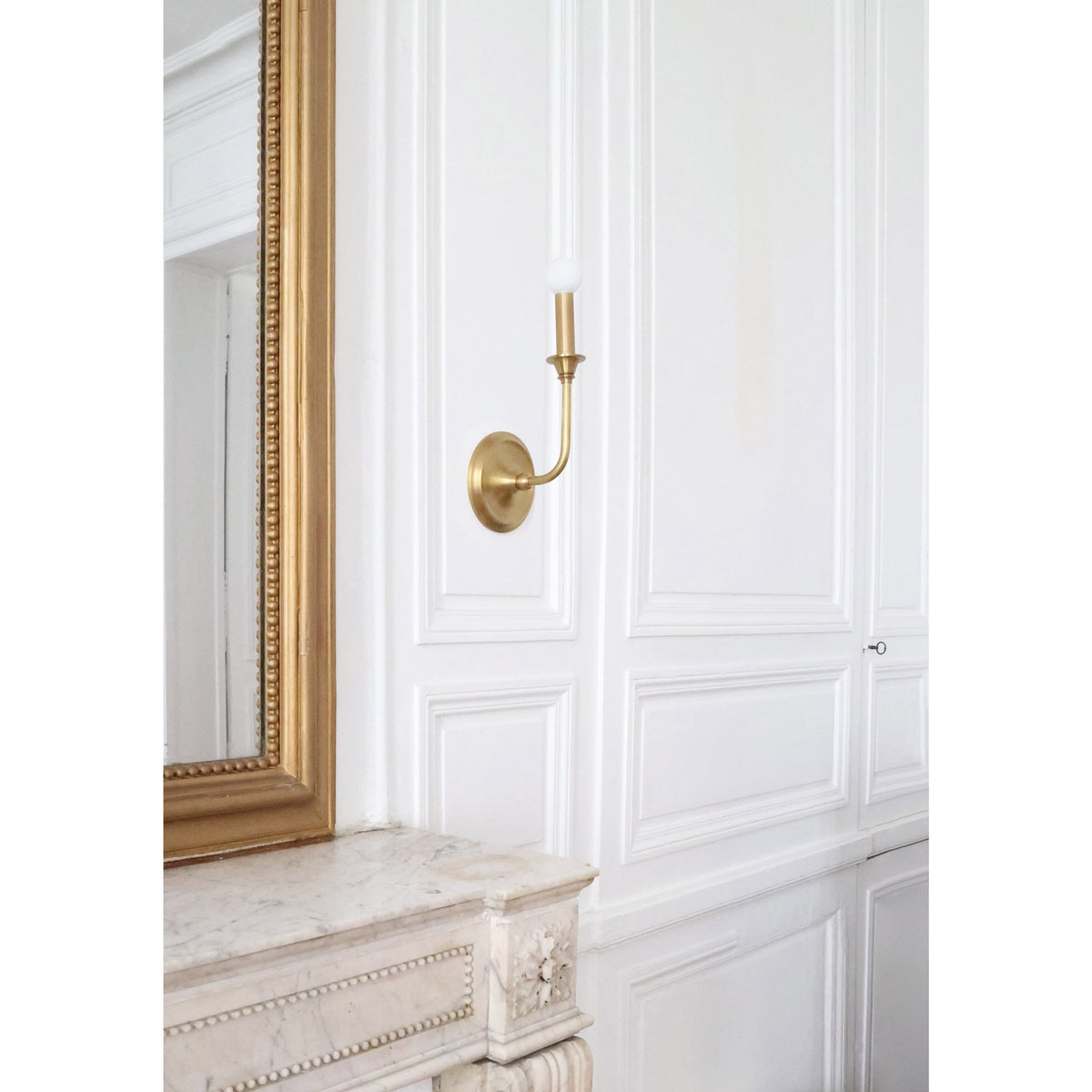 Bijou Candle shown in Heirloom Brass
