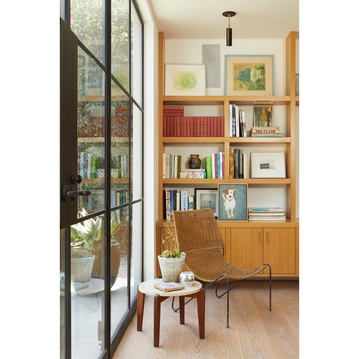 Fjord Spot in Matte Black and Brass. Interior Architecture by Bob Bronstein with AOY Design. Photography by Douglas Hill