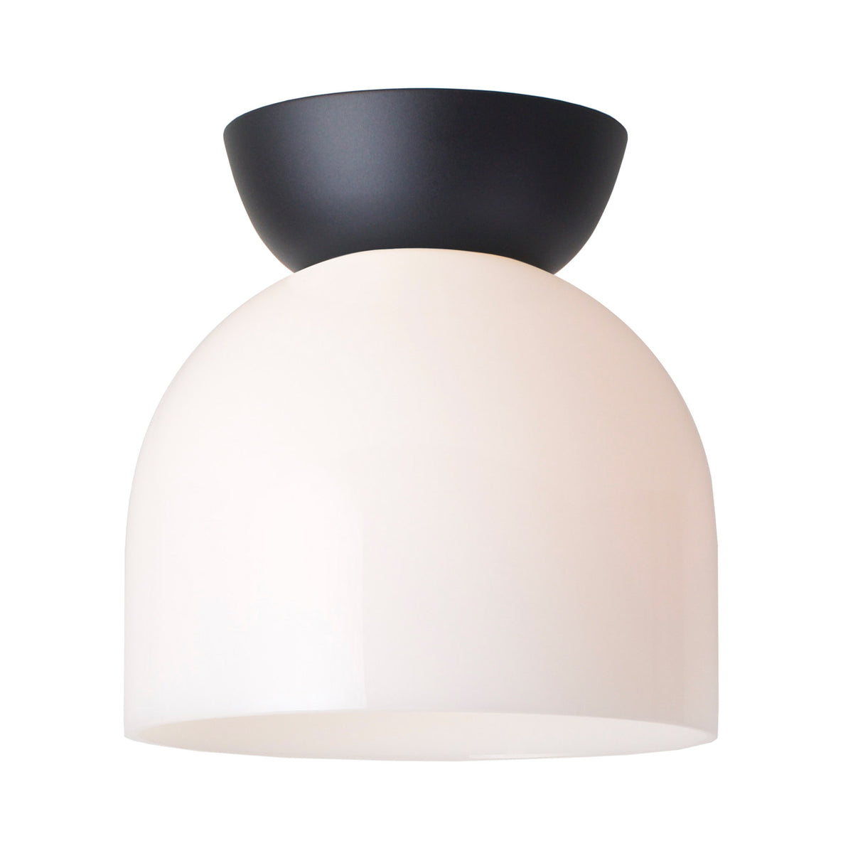 Glass Amélie Surface 8" shown with a Matte Black canopy
