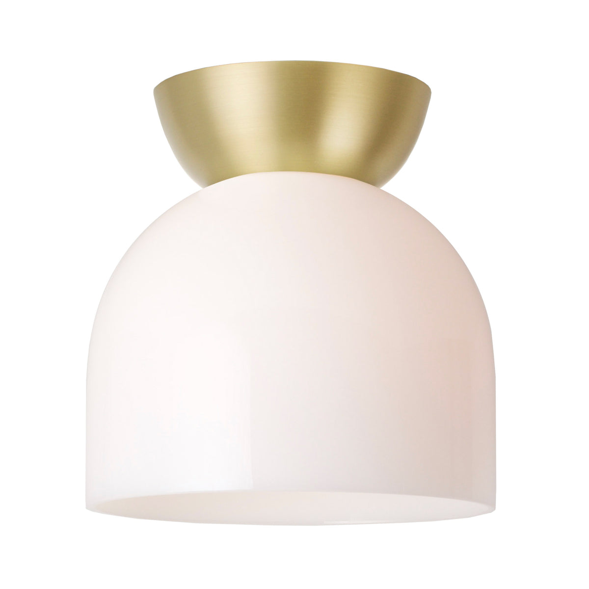 Glass Amélie Surface 8" shown with a Brass canopy