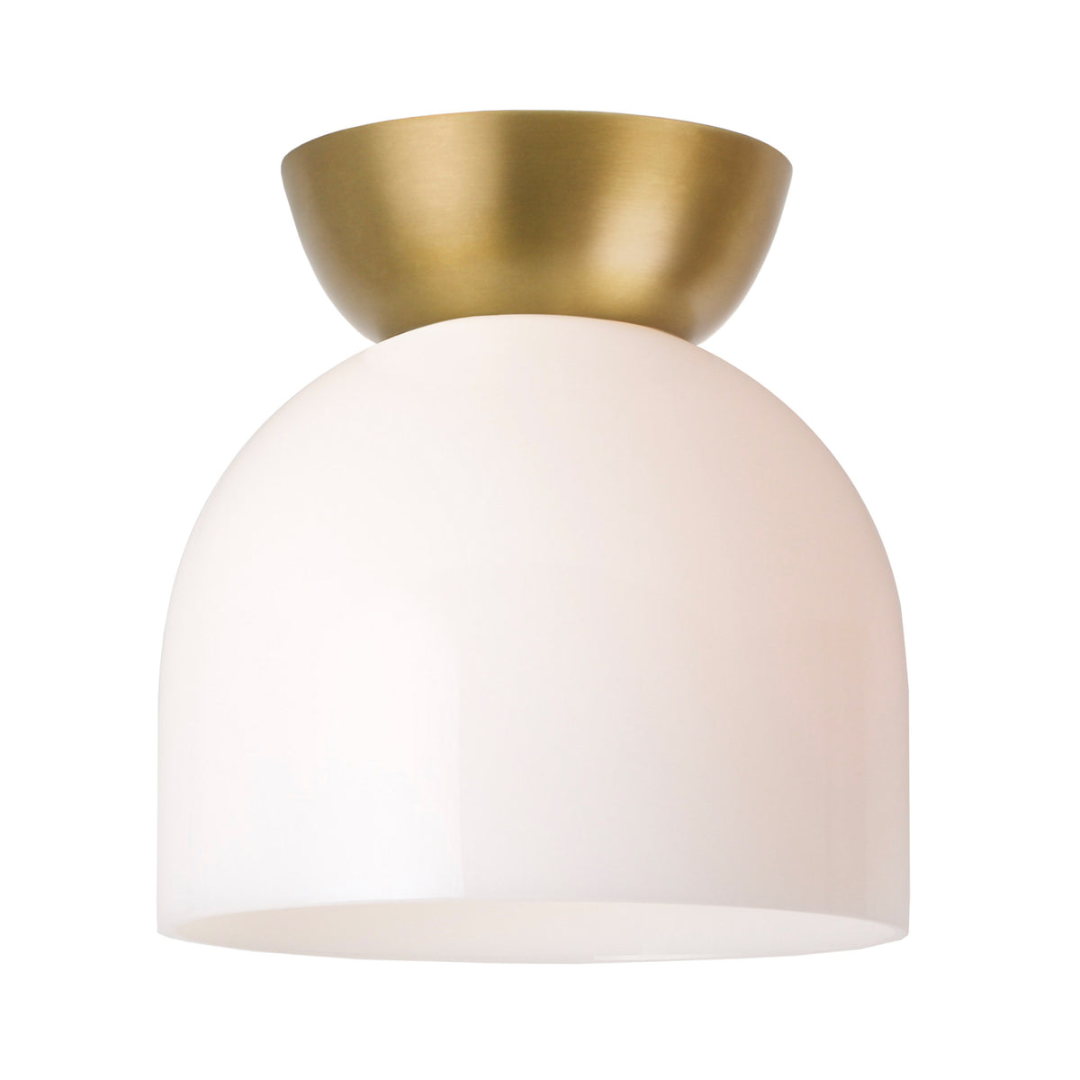 Glass Amélie Surface 8" shown with an Heirloom Brass canopy