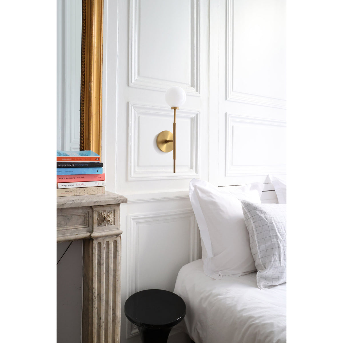Heron Single shown in Heirloom Brass