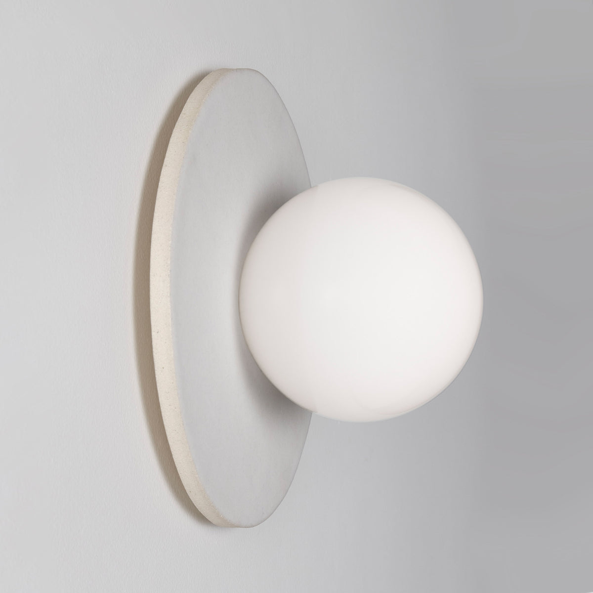 Kalpana Moon Large with Natural White Glaze