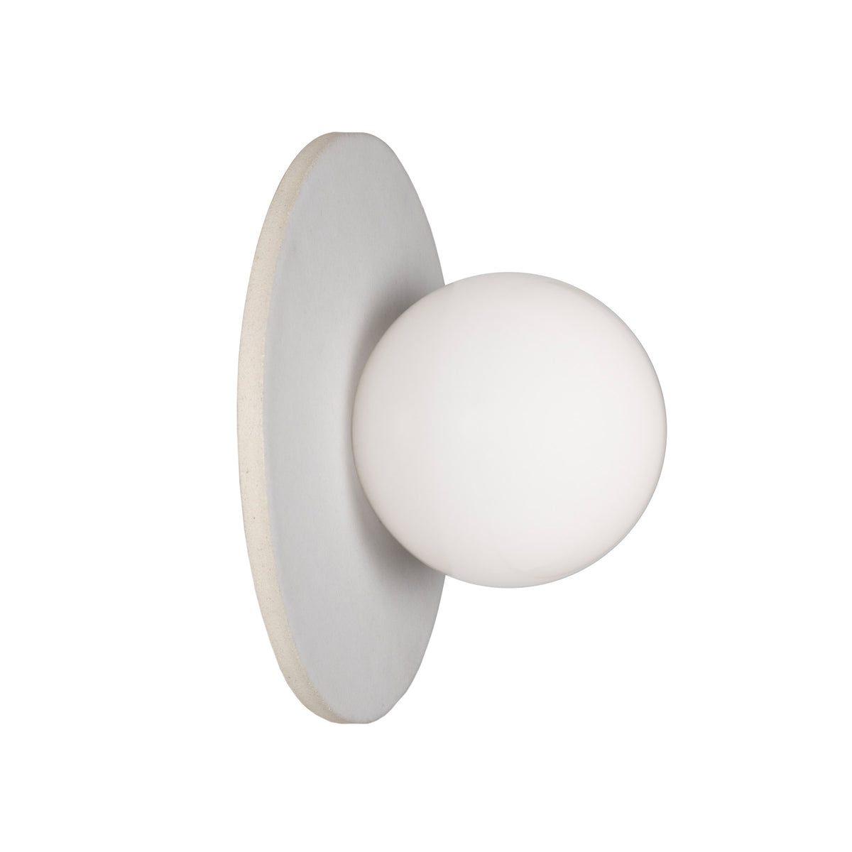 Kalpana Moon Large with Natural White Glaze