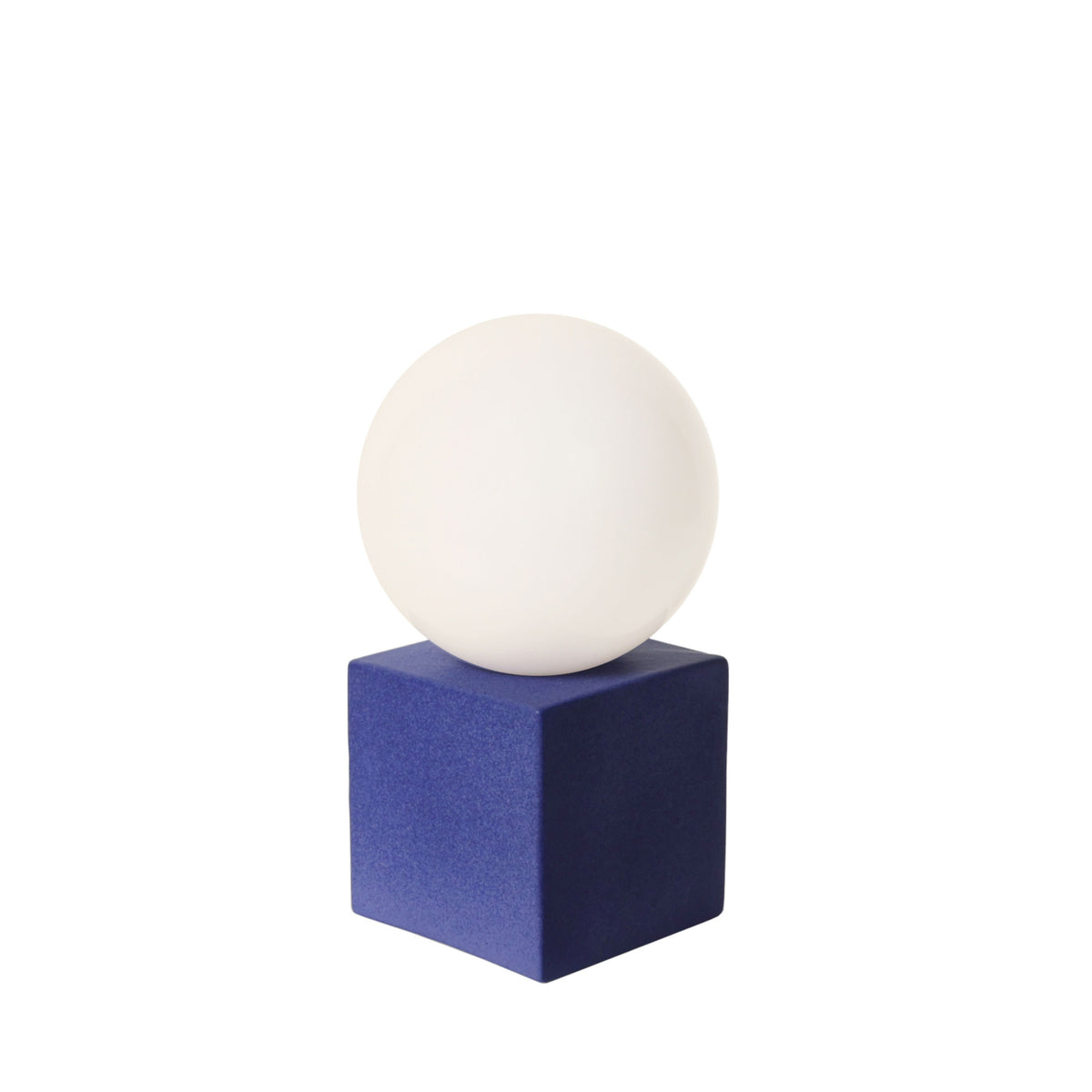 Little Meg Lamp shown in Cobalt Blue Glaze ceramic