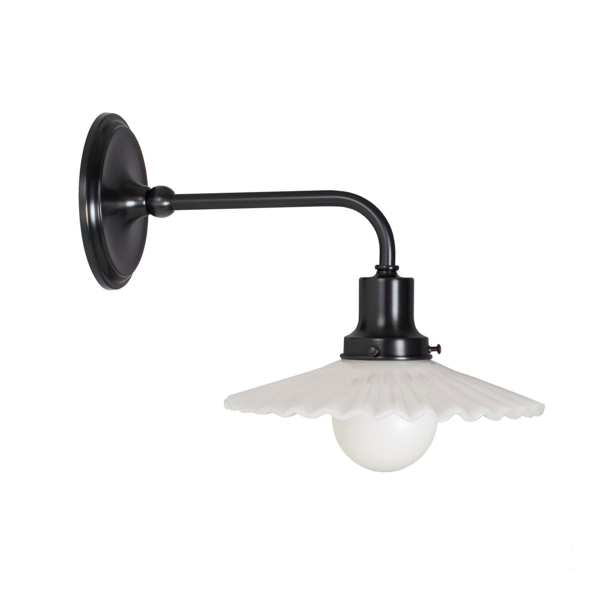 Marjorie Demi Sconce shown in Graphite Patina