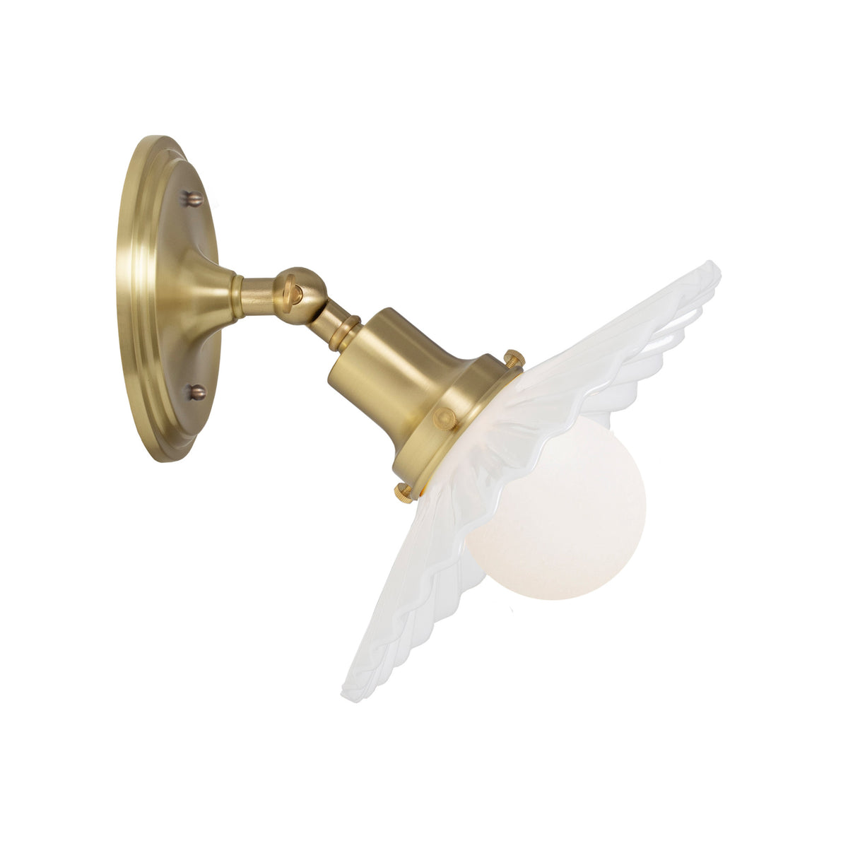 Marjorie Flush Sconce shown in Brass