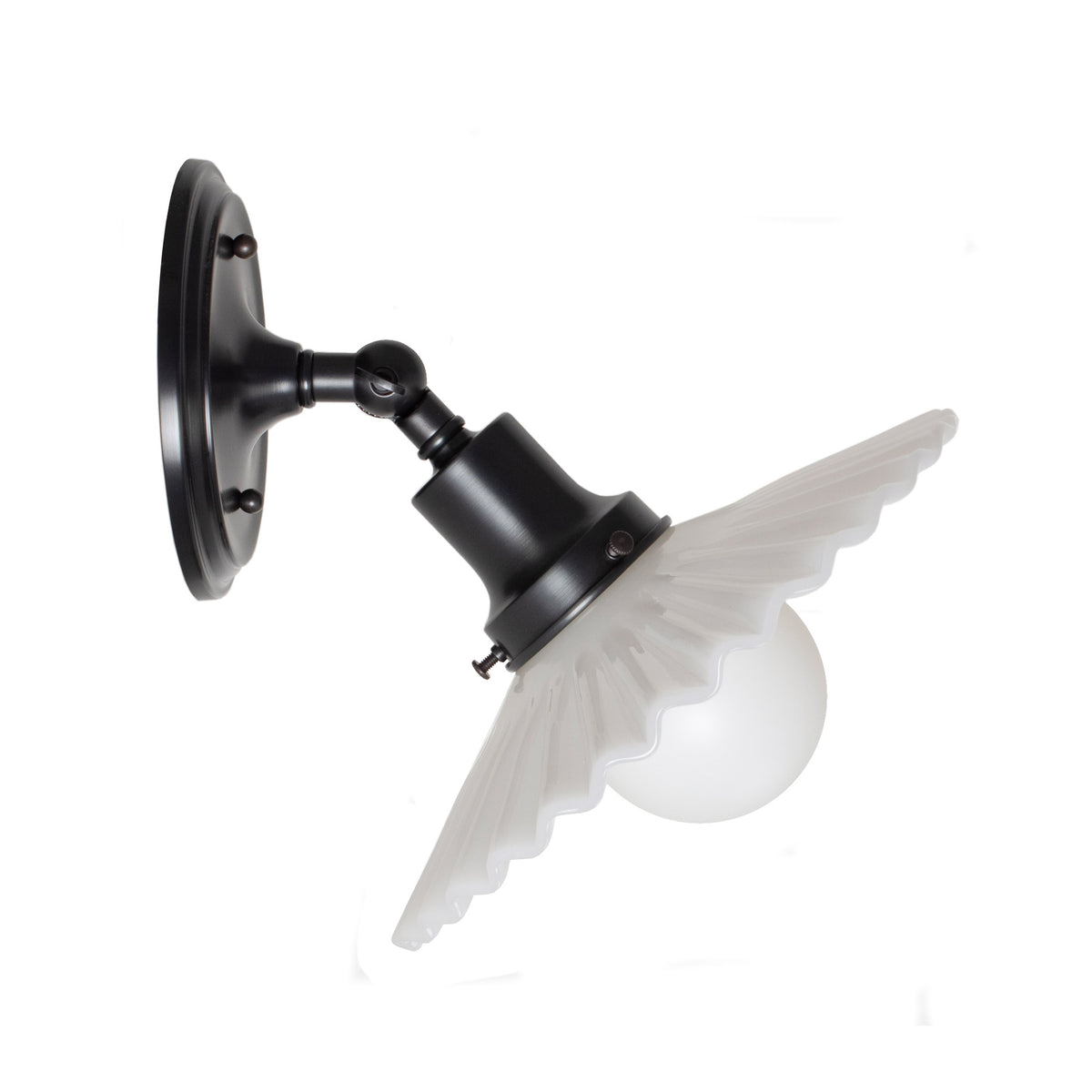 Marjorie Flush Sconce shown in Graphite Patina