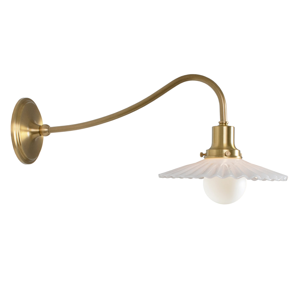 Marjorie Grand Sconce shown in Heirloom Brass