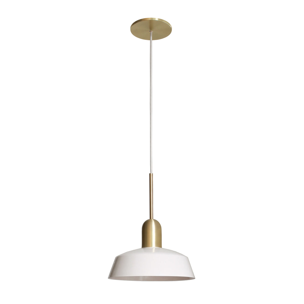 Meadowlark 11" Luxe Cord shown in White with Brass and White Cloth cord