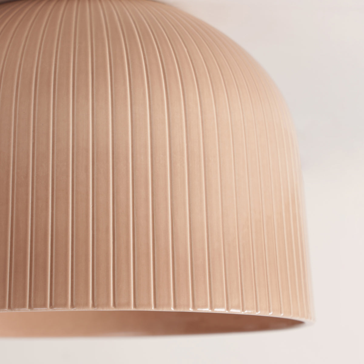 Morgan Pendant shown in Gloss Dusty Rose Glaze