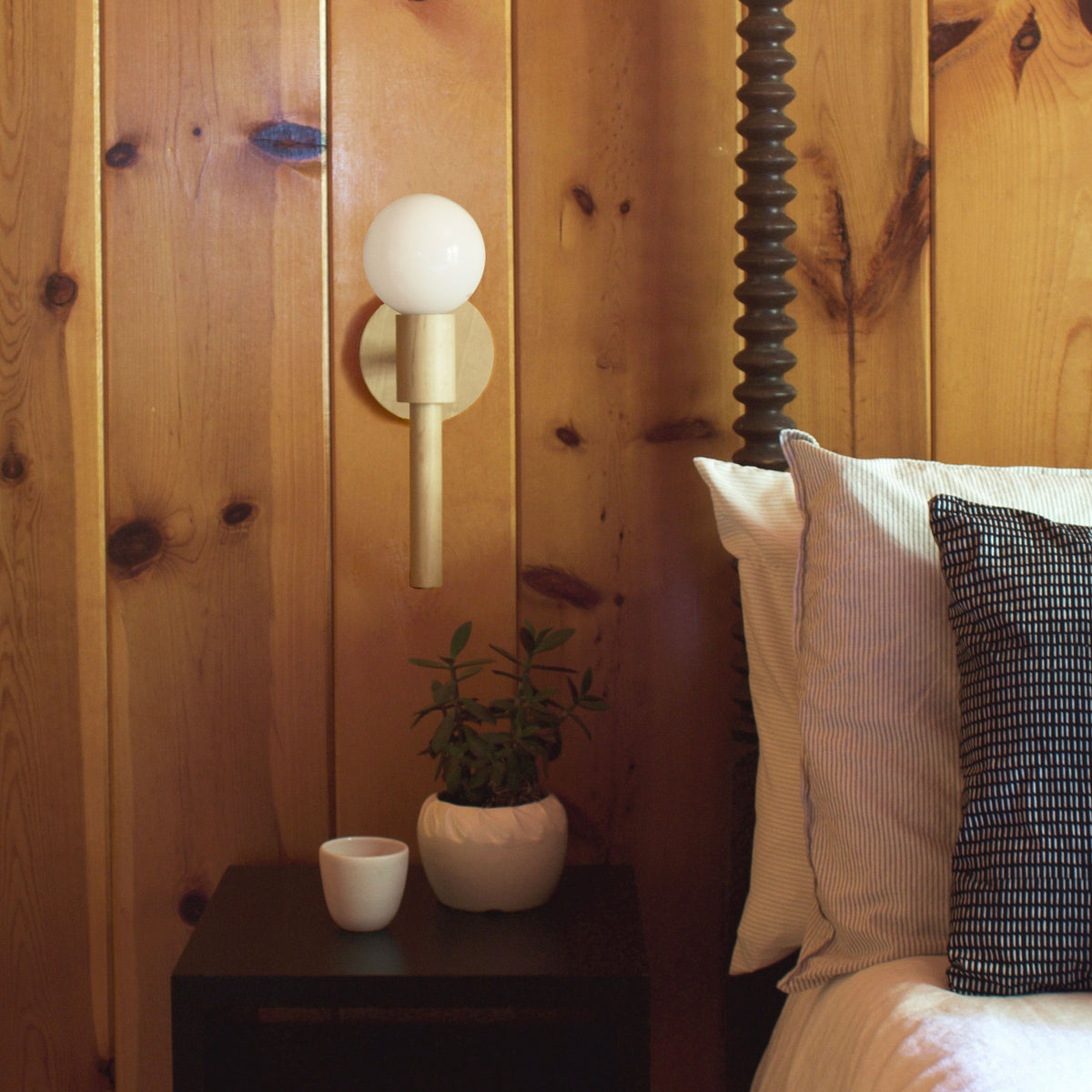 Parker Sconce shown in Maple