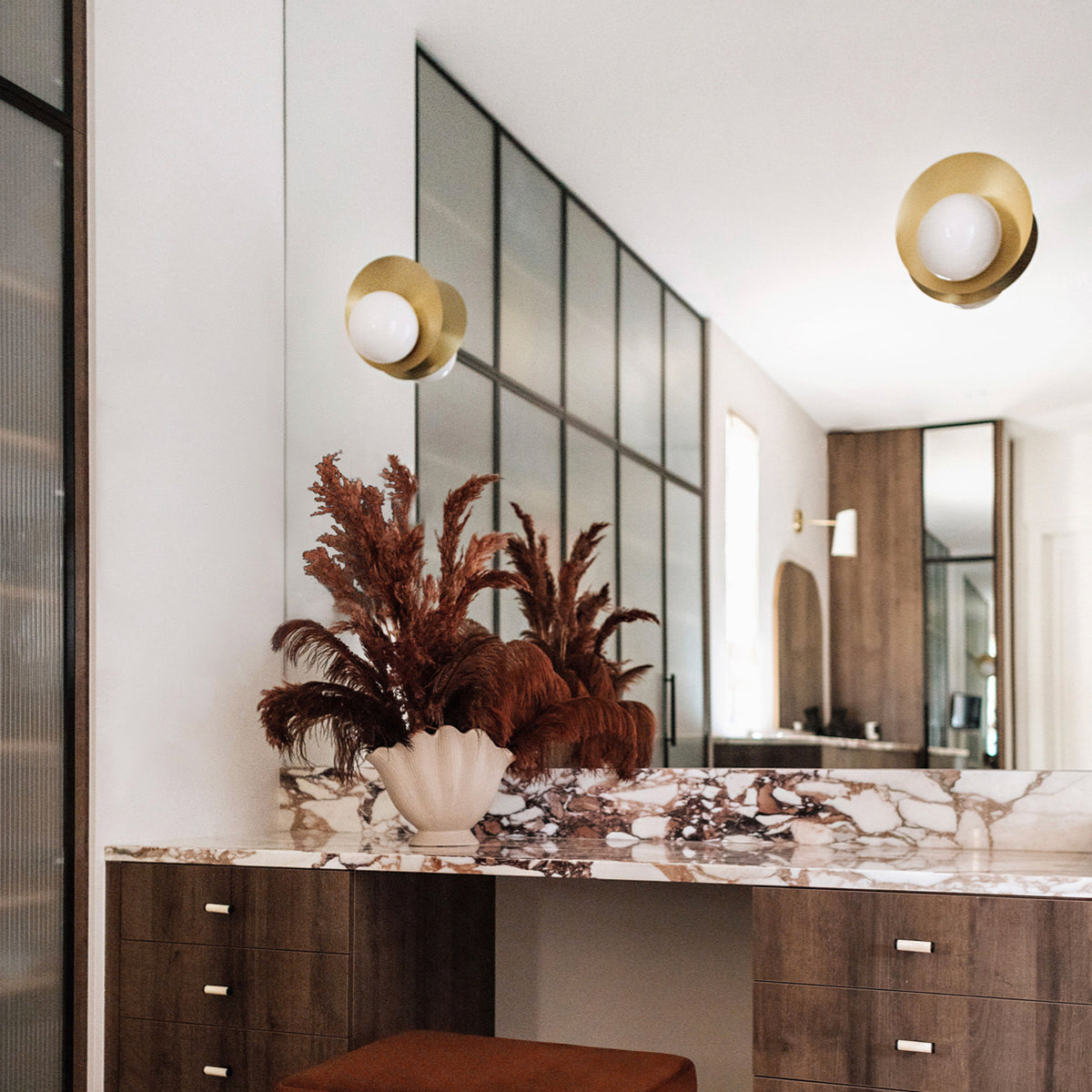 Pearls shown in Brass. Interior Design by Brianna Hughes. Photo by Sharon Litchfield