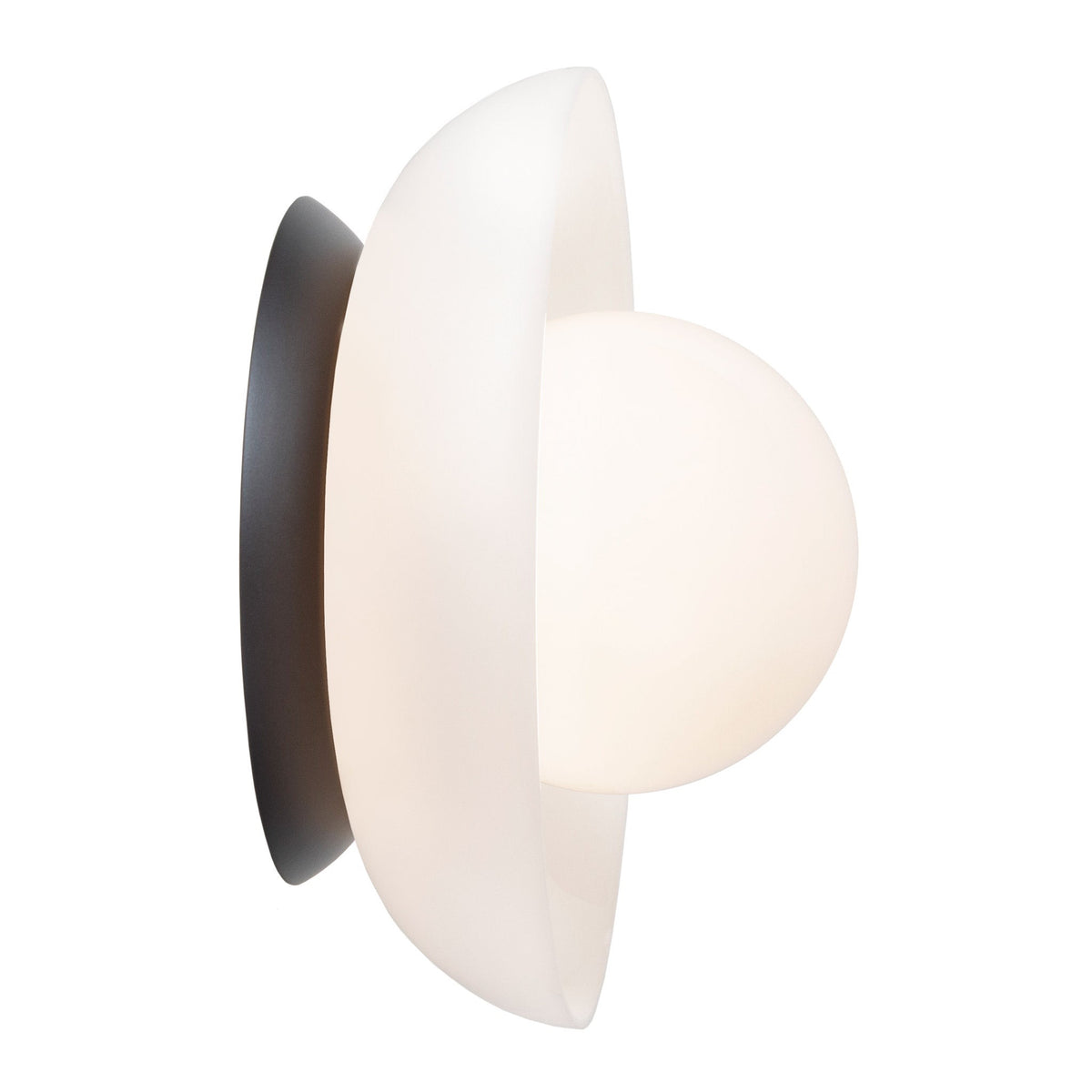 Glass Lexi Large 6" globe shown in Matte Black