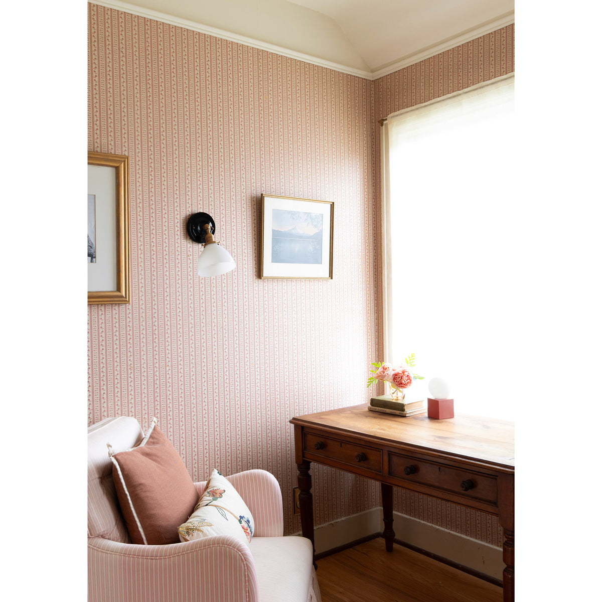 Grace Flush Sconce. Interior design by Sarah J. Meyer Design