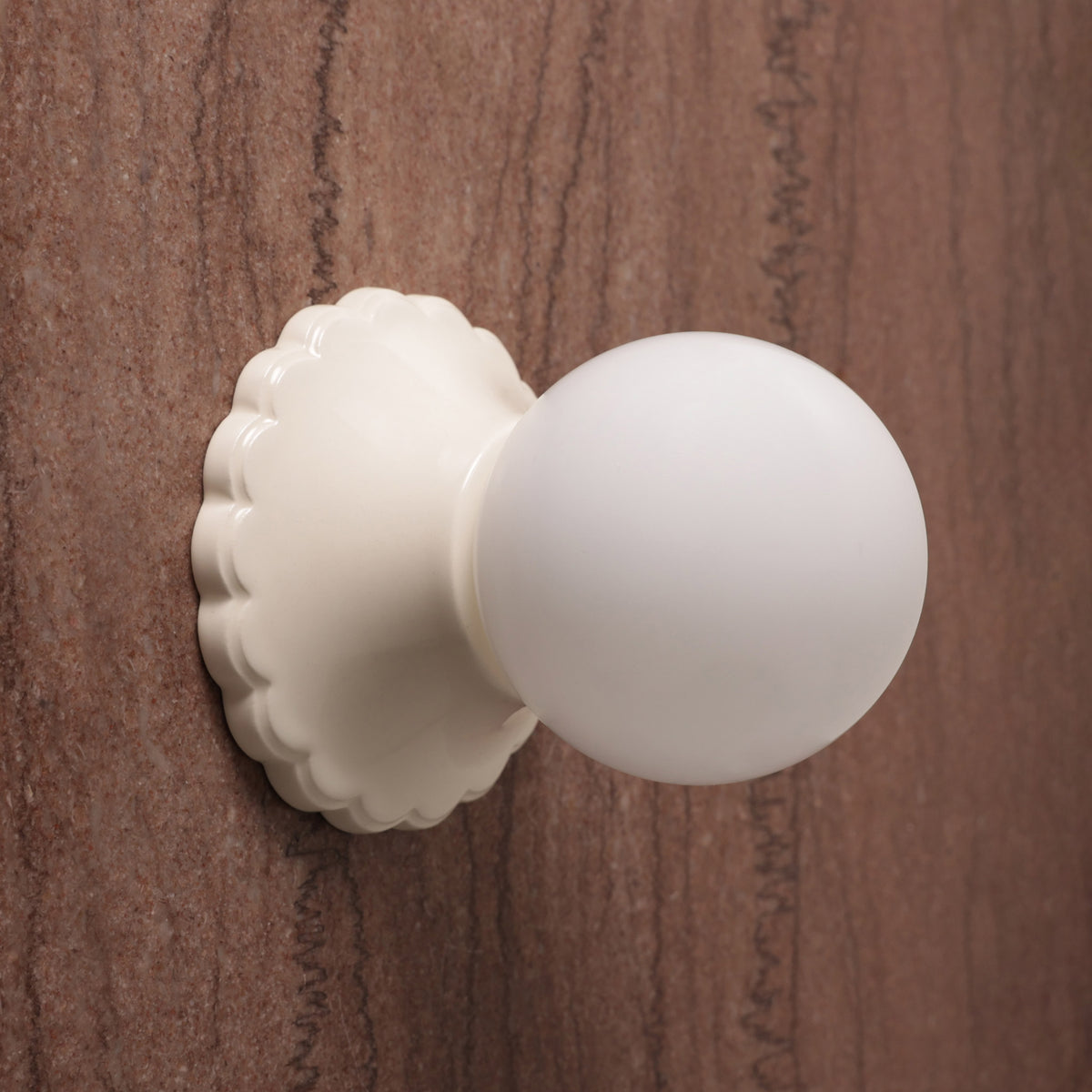 Juliette Sconce in Gloss White Glaze