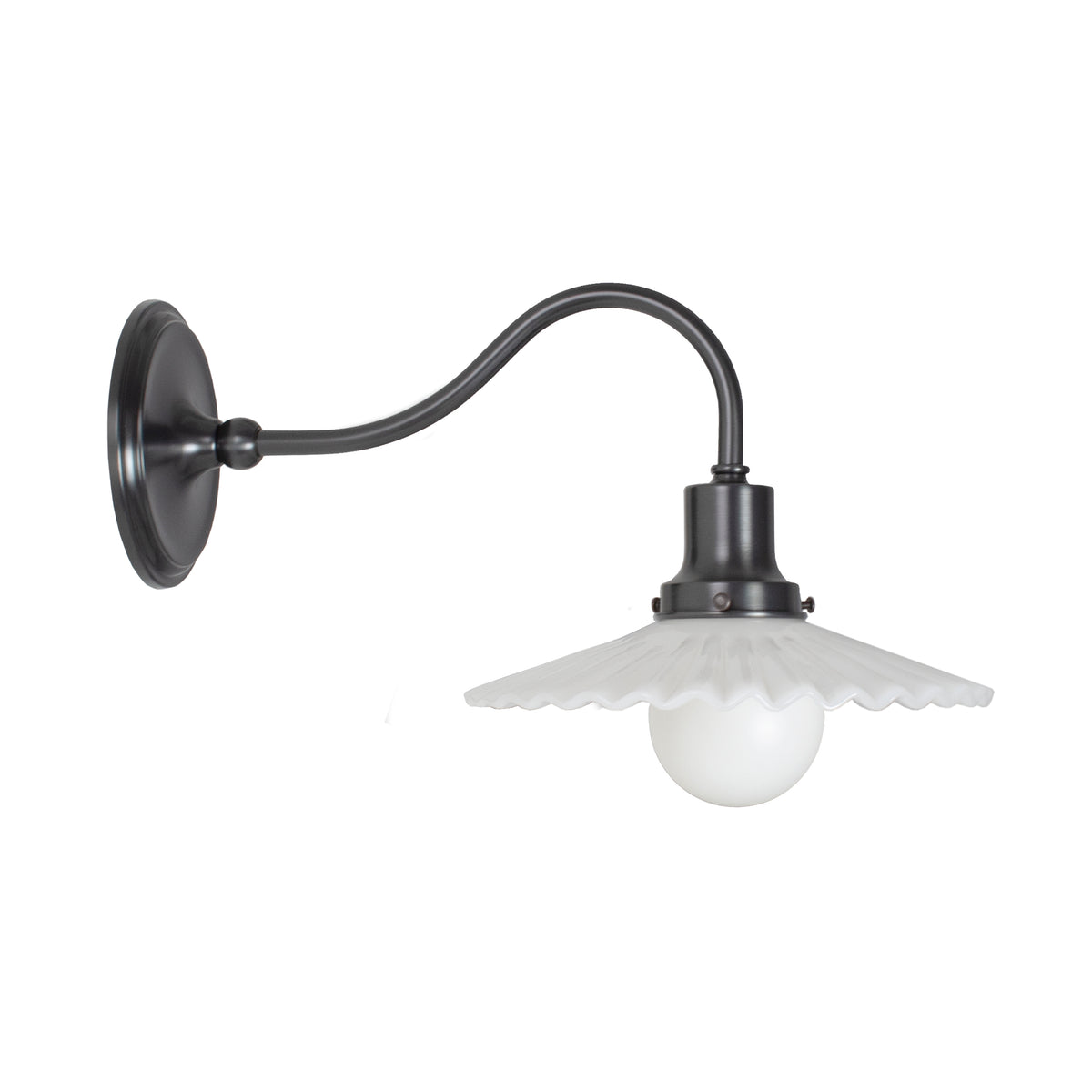 Marjorie Petite Sconce shown in Graphite Patina