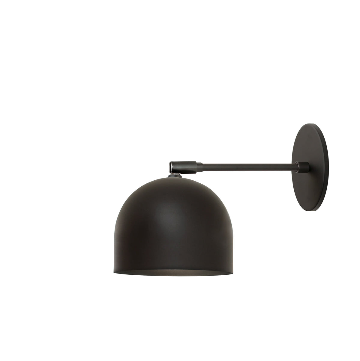 Amélie Sconce 6" shown with a 6" arm in Matte Black