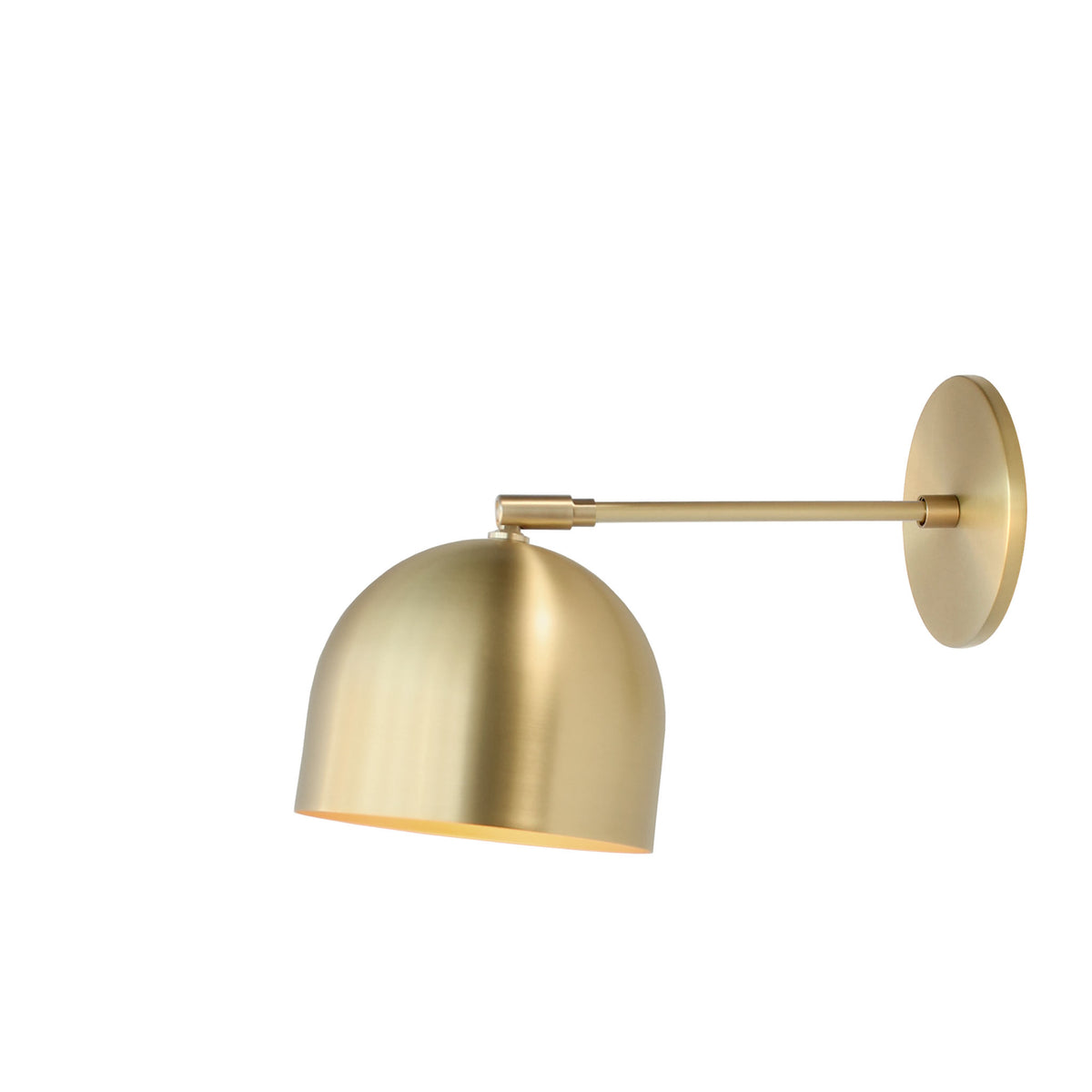 Amélie Sconce 6" shown with a 9" arm in Brass