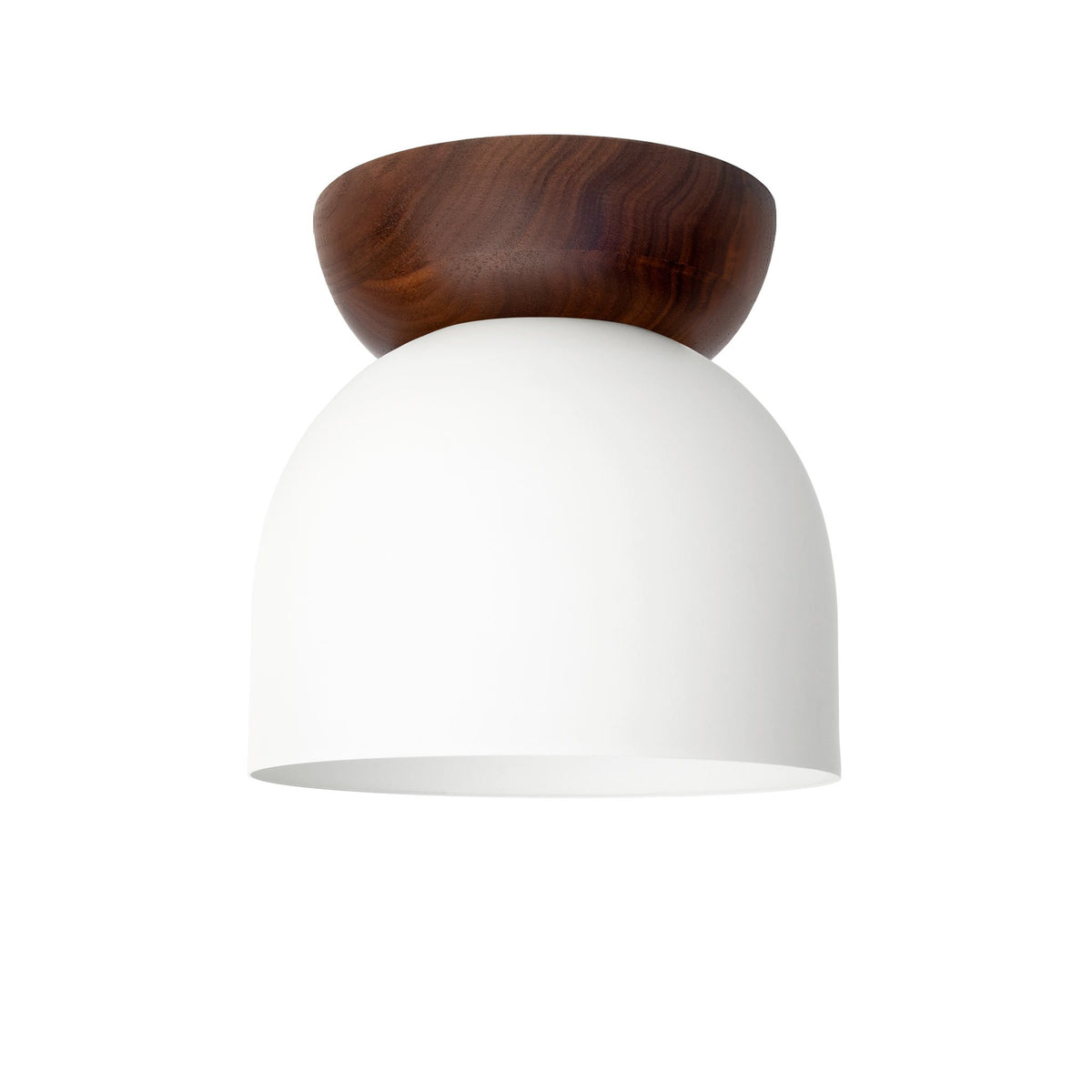Amélie Surface 6" shown in White with a Walnut canopy