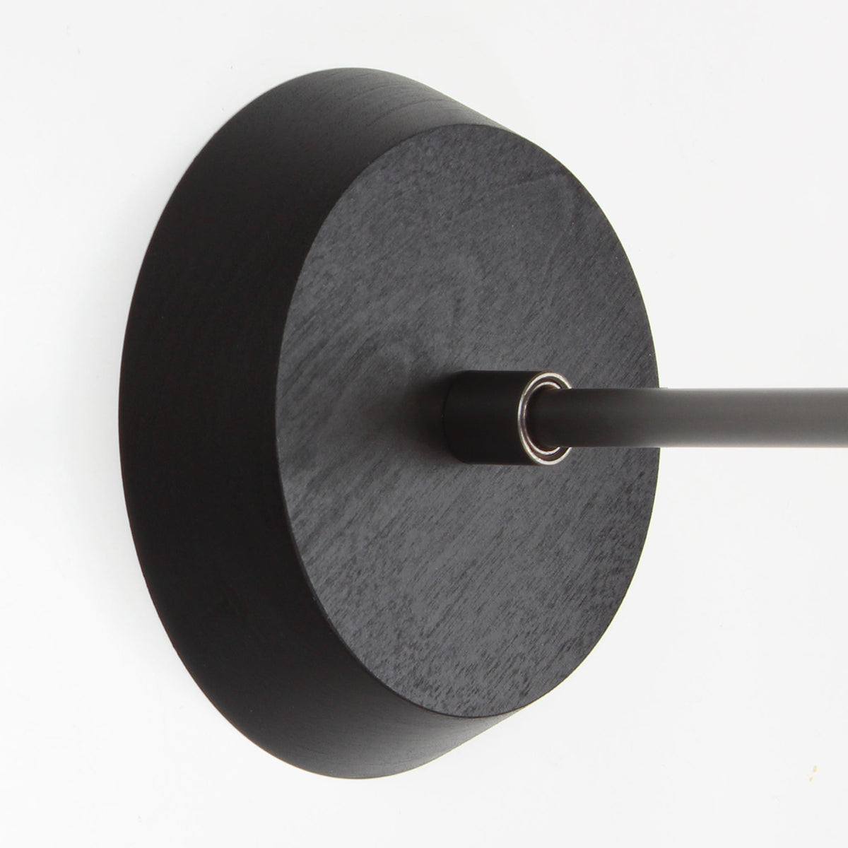 Canopy shown in Black Stained Wood with a Graphite Patina arm